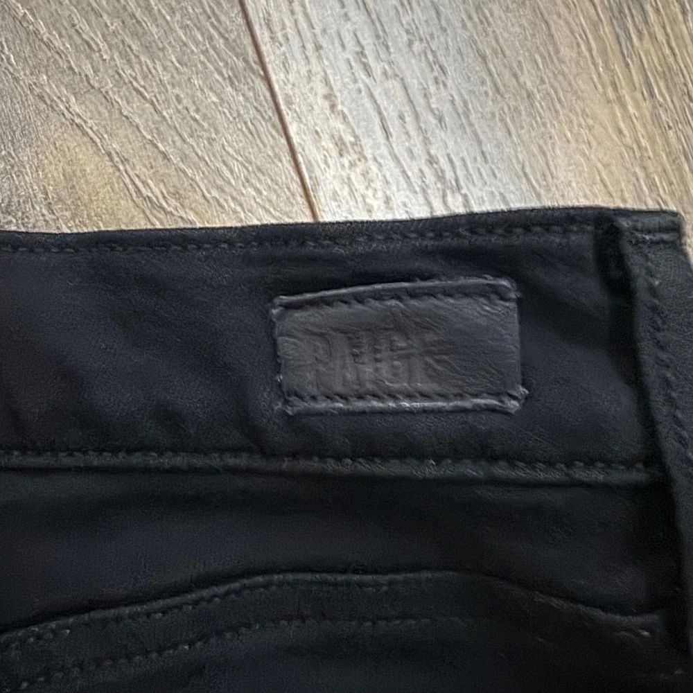 Paige Verdugo Ultra Skinny Maternity Jeans Black Side Elastic Size 30 Stretch